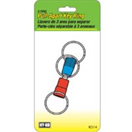 Hy-Ko KC114 3Way Pull Apart Key Ring 6978951